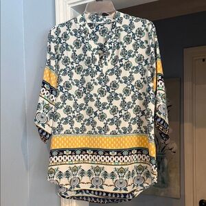 Floral Print Women's Top - Multicolor